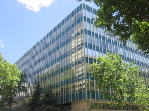 The building which houses the new Asociación Empresarial Eólica offices. The AEE is a lobby group for Spanish Wind Power which promotes wind power as well as conducting studies on wind power use and other aspects of the sector.